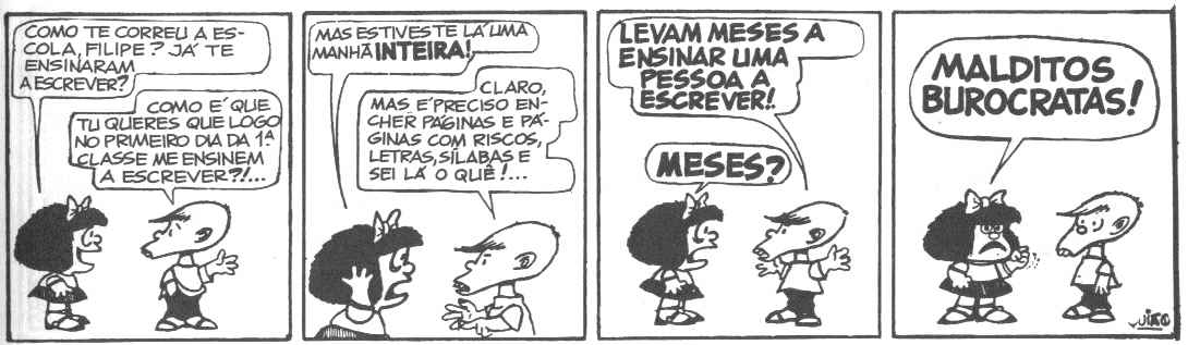 Quino Mafalda Filipe Escola